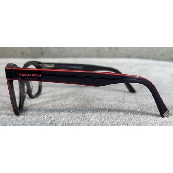 DSQUARED2 DQ5166-3 020 Square Full-Rim Black Red Eyeglasses Frames 51-19-145 - Picture 2 of 8
